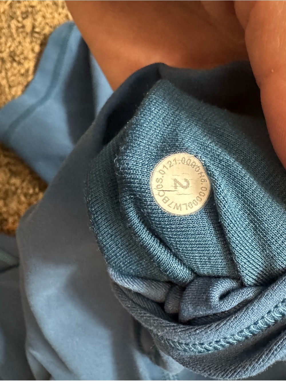 lululemon athletica high-waist biker shorts in slate blue - Picture 5 of 5